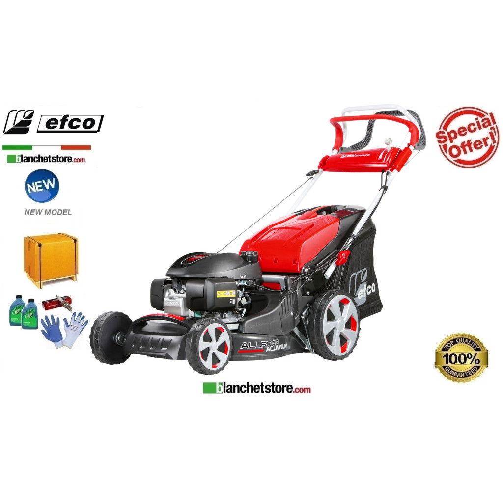 Tondeuse à gazon Thermique Efco AR 53 THX Allroad Alluminium Moteur Honda GCVx170 OHV Largeur de coupe 51 cm Sac Lt. 80