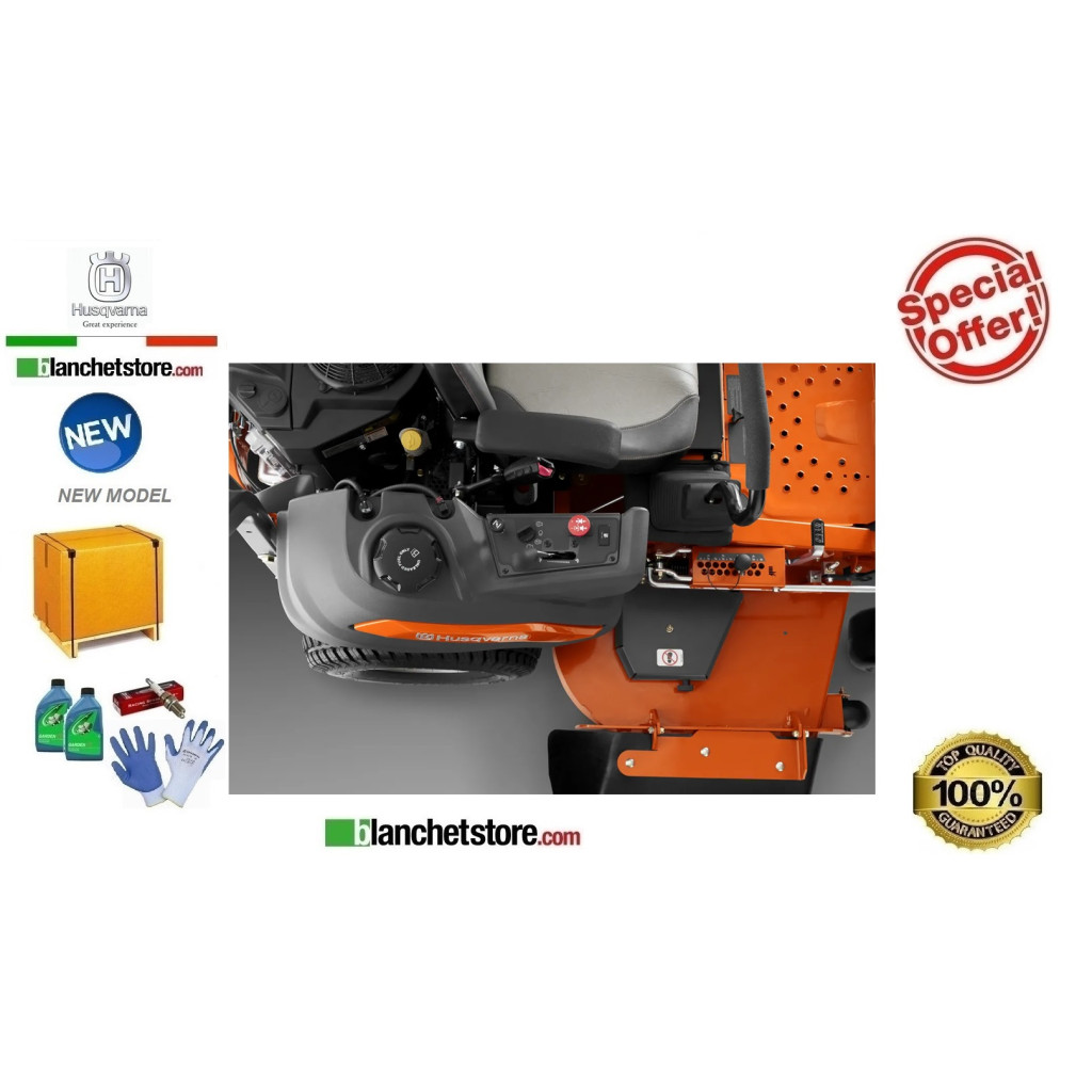 Tracteur Husqvarna Zero-Turn Z448 Moteur bicylindrique Kawasaki FR691V coupe 122  24HP