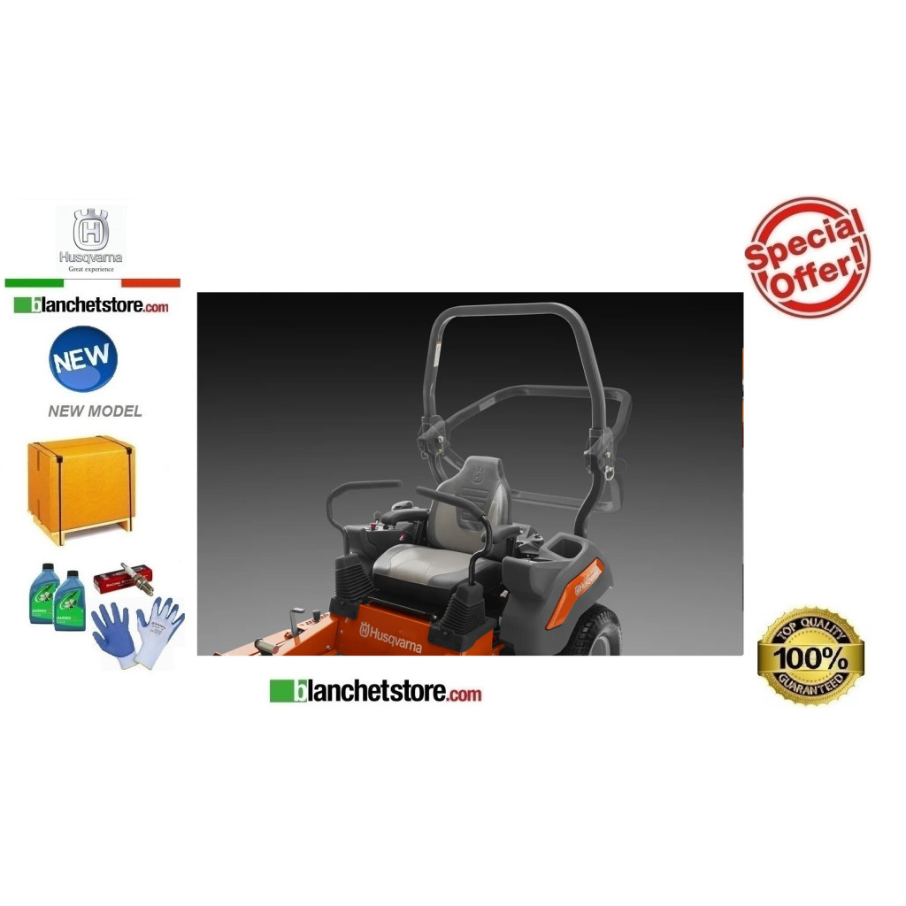 Tracteur Husqvarna Zero-Turn Z448 Moteur bicylindrique Kawasaki FR691V coupe 122  24HP