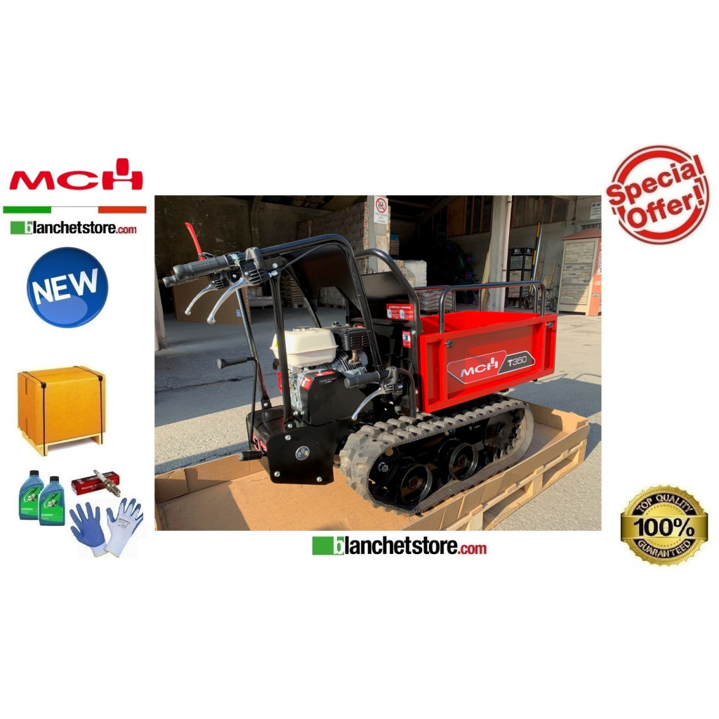 MOTOCARRIOLA MCH T350 Honda GX160 350 KG Ribaltamento Manuale