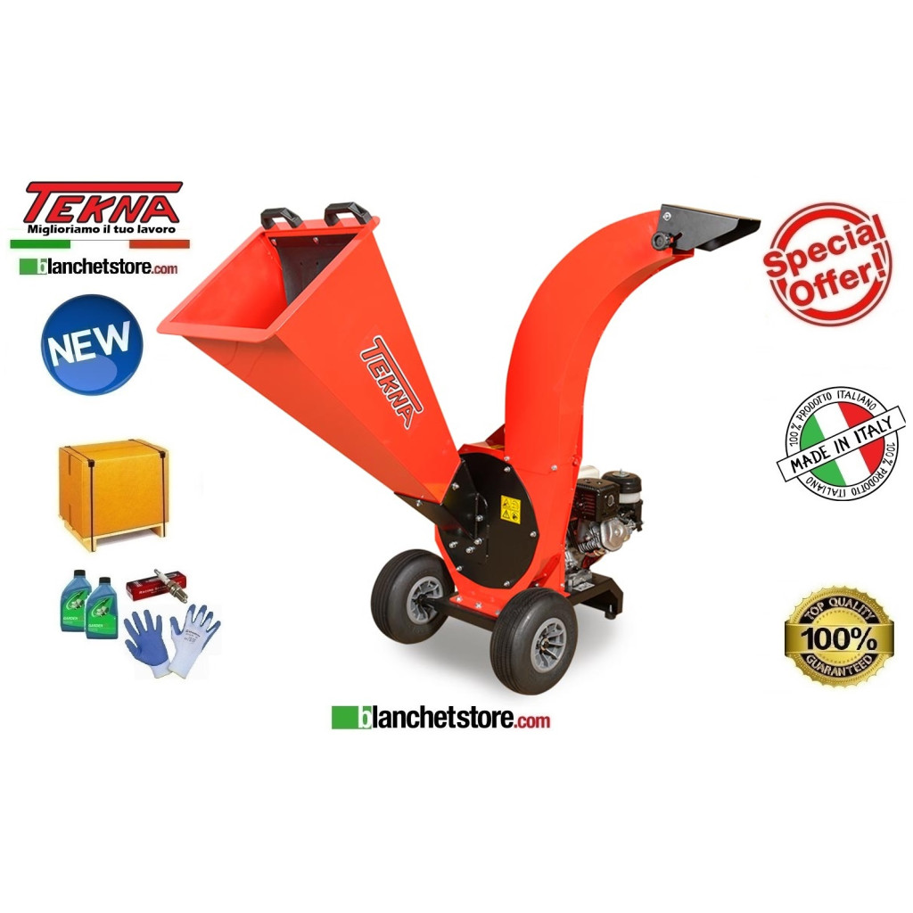 Tekna TC08-27 petrol wood chipper shredder engine Honda GX 270 9HP 356.000