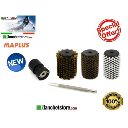 Kit rotating brushes Maplus grip Cm. 10 brass mTO055