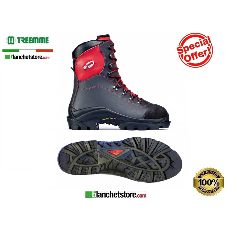 Stivale boscaiolo antitaglio pelle acquastop 91214 N.37 Red