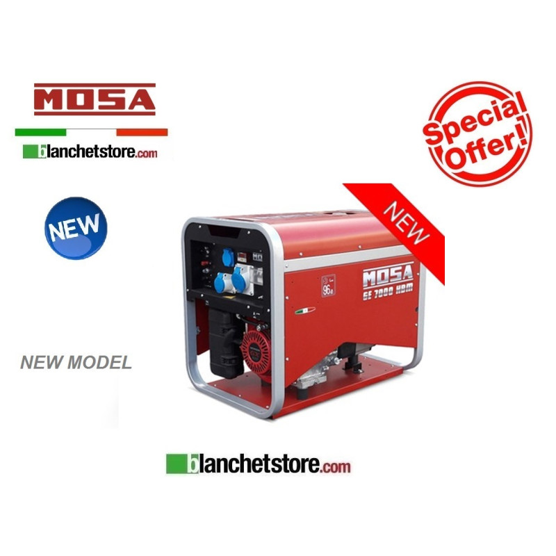 Generatore Mosa gruppo elettrogeno GES 7000 HBM AVR Honda GX 390