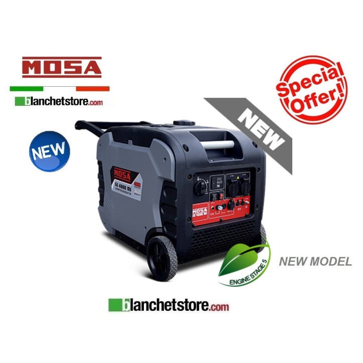 Generateur Mosa group electrogene GE 4500 MI Inverter Demarrage electrique