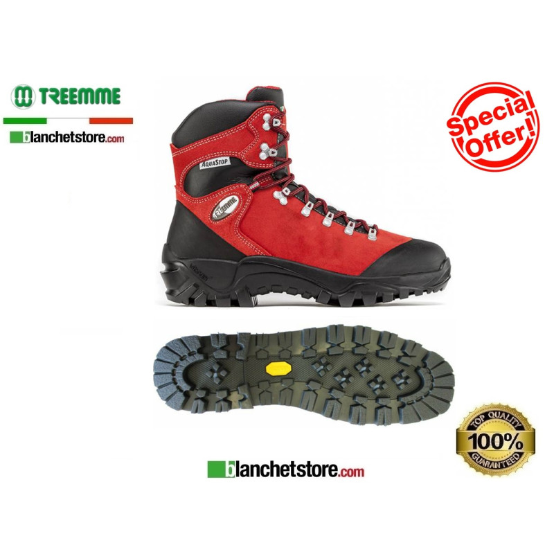 Trekking treemme in nabuk 91524/1 N.38 fodera acuastop Rossa