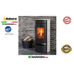 Stufa a legna Mod.Aduro 1.1Sk Pietra calcarea Aduro Tronic- 6 kW