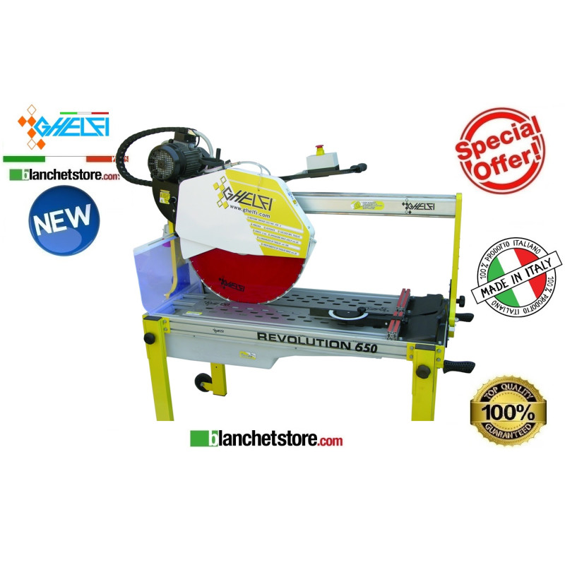 tagliapiastrelle elettrica GHELFI Revolution 650 +disco 650 220V