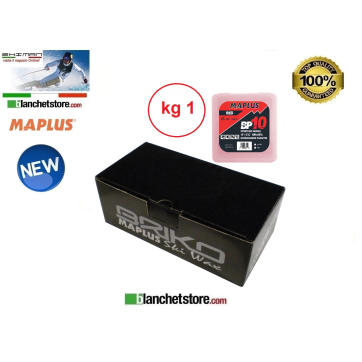 Wax MAPLUS BASE BP 10 Box Kg 1 RED NEW MW0321