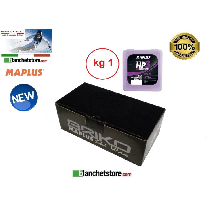 Wax MAPLUS HIGH FLUO HP 3 Box Kg 1 VIOLET NEW MW0922N