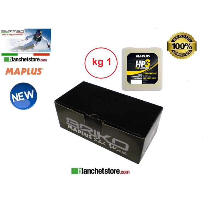 Wax MAPLUS HIGH FLUO HP 3 Box Kg 1 YELLOW-1 NEW MW0924N