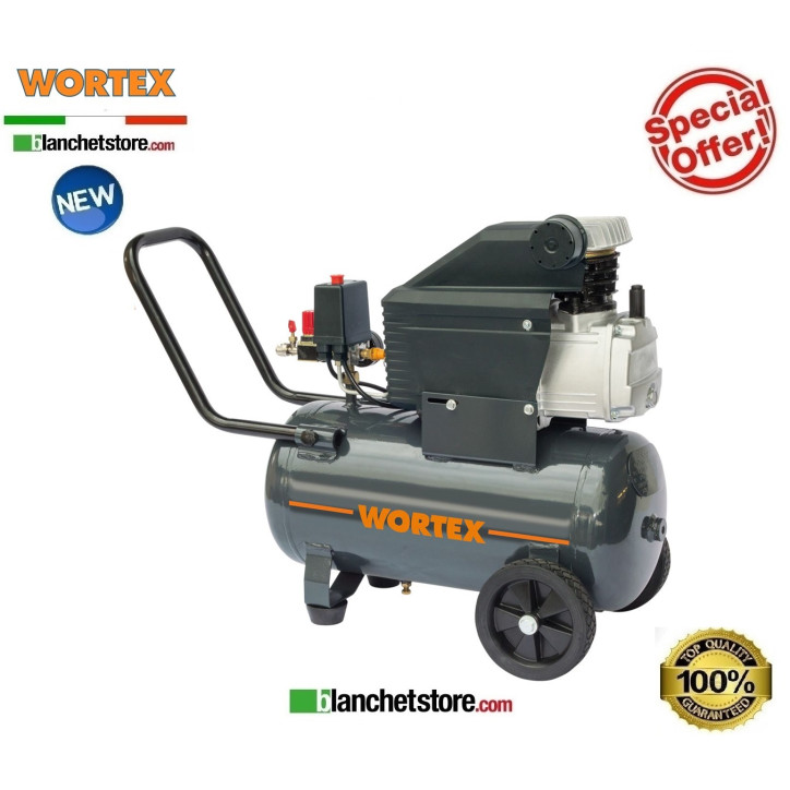 Compresseur electrique Wortex WHC 50/200 50LT 220Volt 2HP