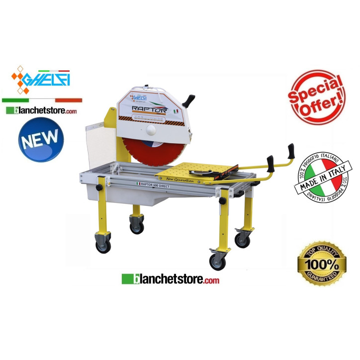 Tile cutter electric GHELFI RAPTOR direct without disk d600 220V