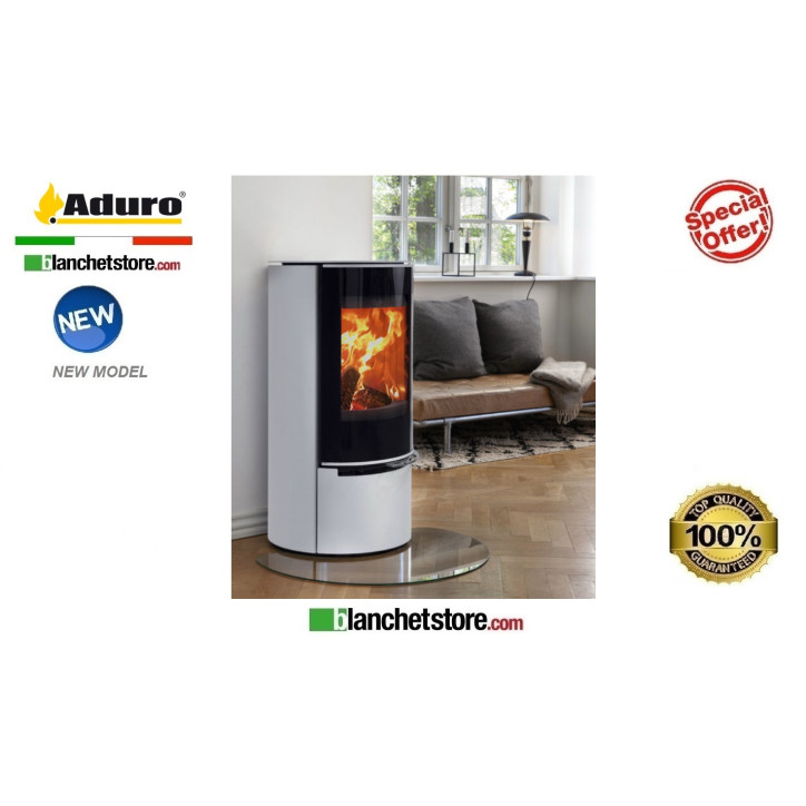 Poele a bois Mod.Aduro 17.1 Lux White -Aduro Tronic- 6,5 kW