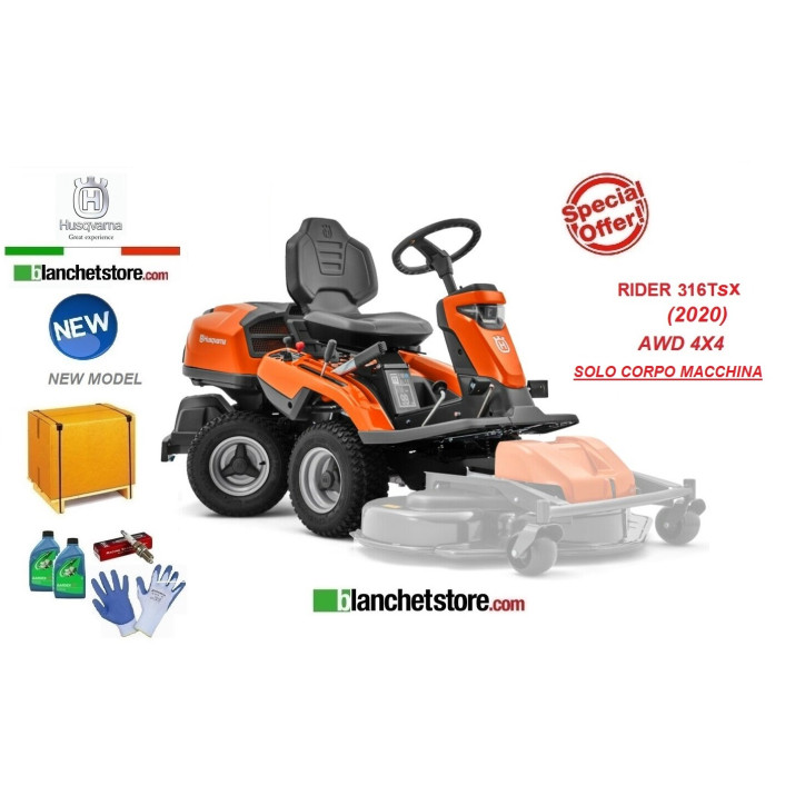 Tracteur Rider Husqvarna 316TX AWD seulement corp machine