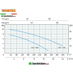 Elettropompa pompa Wortex DXG 1200 Acque cariche 1400W 220 volt