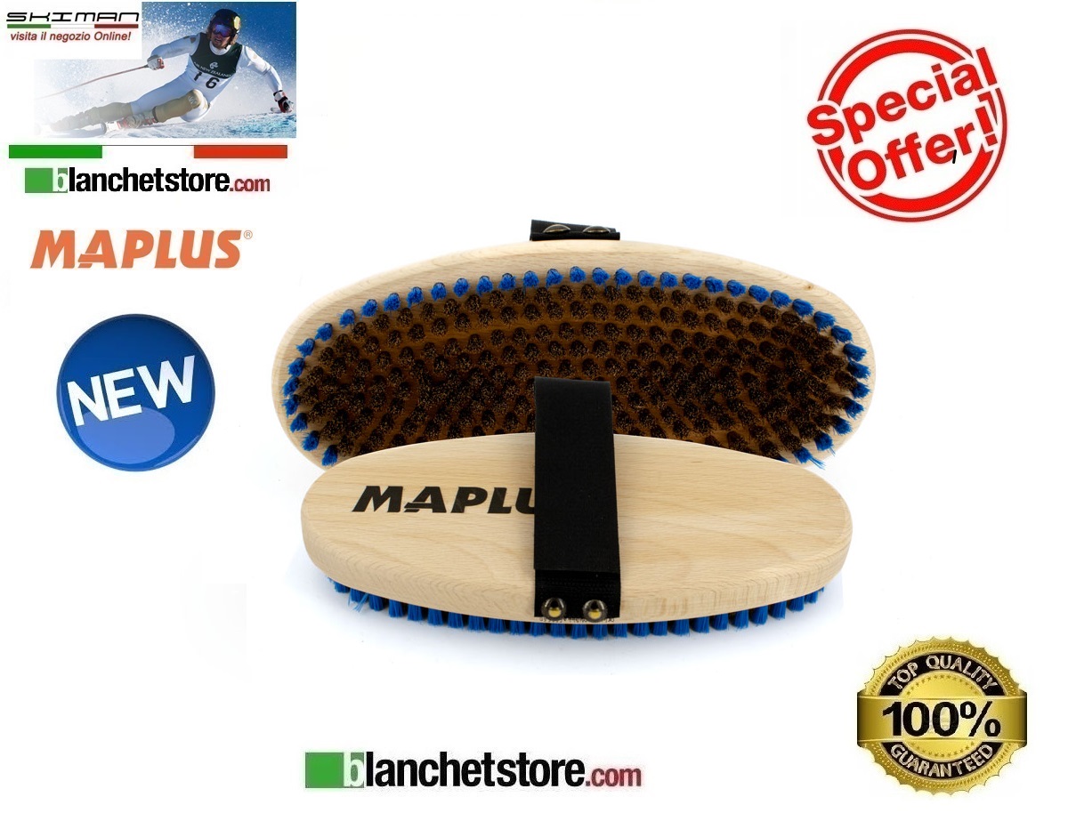 Spazzola ovale Maplus per sci e snow in ottone duro MTO126